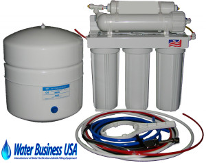 Reverse osmosis water filtration system.